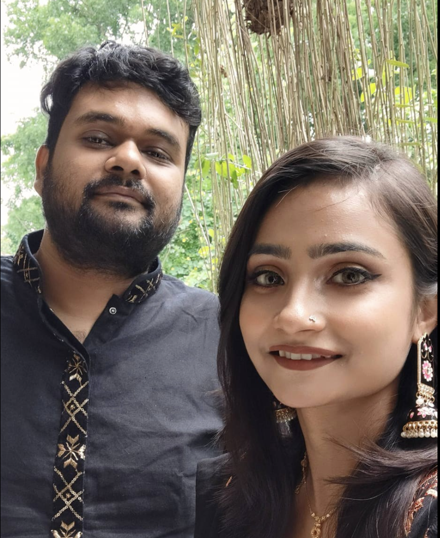 Anik Hasan with wife